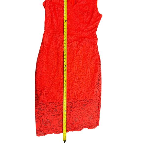 NWT!! "BEBE",Daniela,Red Lace,Midi dress,Sexy, Sleeveless, MSRP 129.00,Summer - Picture 8 of 13